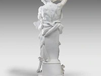 Luca madrassi (1848-1919), aeolus teaching his son zephyr how to blow the winds, biscuit group 82 cm. (32.28 in.) - afbeelding 9 van  12