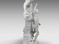 Luca madrassi (1848-1919), aeolus teaching his son zephyr how to blow the winds, biscuit group 82 cm. (32.28 in.) - afbeelding 10 van  12