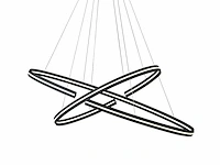 Luce ambiente clarke design hang lamp 120 cm - afbeelding 5 van  10
