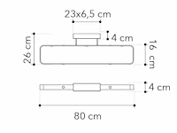 Luce ambiente design led moka plafondlamp - afbeelding 4 van  7