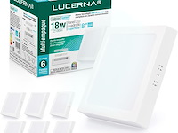 Lucerna led-plafondlamp, 6 stuks - afbeelding 1 van  5