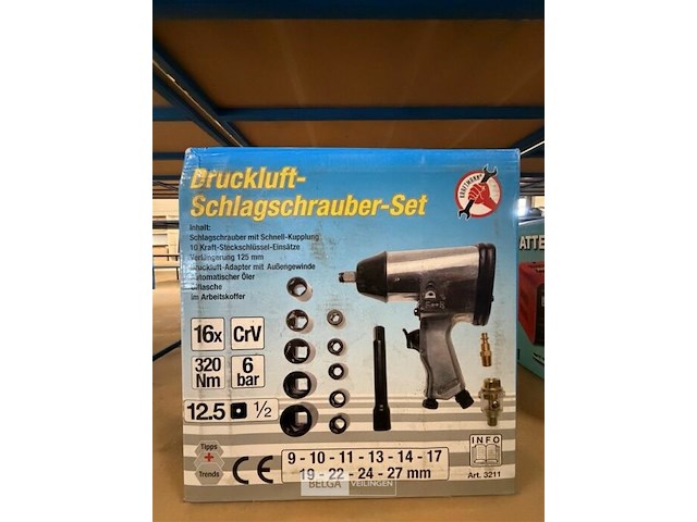 Lucht slagmoersleutelset - afbeelding 1 van  1
