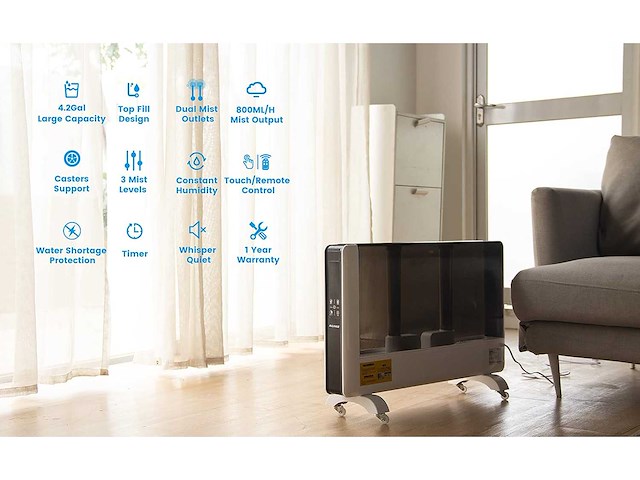 Luchtbevochtiger 16l (19x) - afbeelding 4 van  10