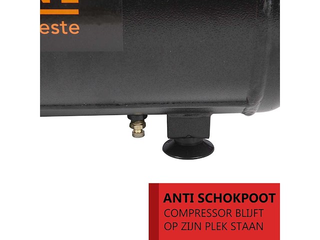 Luchtcompressor kibani 24l black - afbeelding 3 van  7