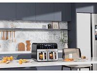 Luchtfriteuse 9l 2500w twee kamers 4,5l + lcd-scherm