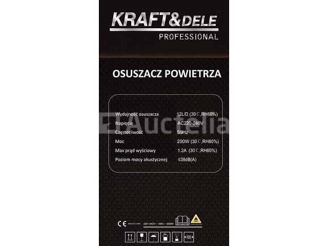 Luchtontvochtiger 12l/24h 200w - afbeelding 2 van  3