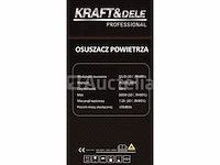 Luchtontvochtiger 12l/24h 200w - afbeelding 2 van  3