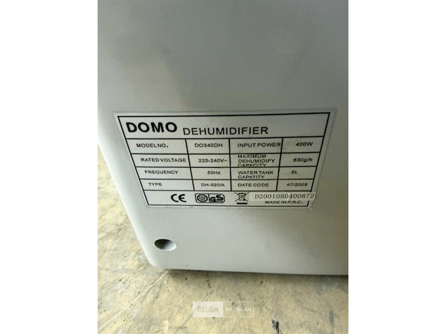 Luchtontvochtiger domo do-340dh - afbeelding 4 van  5