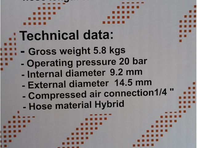 Luchtslanghaspel 15 meter, 20 bar - afbeelding 7 van  8