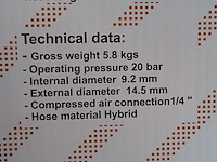 Luchtslanghaspel 15 meter, 20 bar - afbeelding 7 van  8