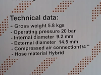 Luchtslanghaspel 15 meter, 20 bar - afbeelding 7 van  8