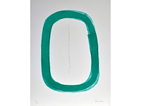 Lucio fontana - concetto spaziale - kleurenaquatint - afbeelding 1 van  6