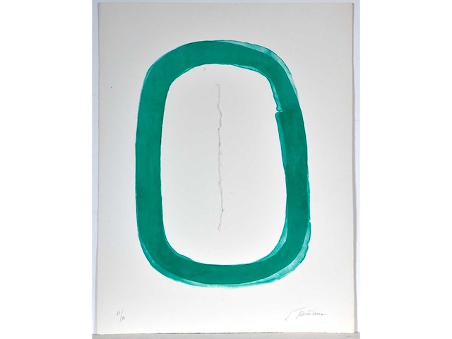 Lucio fontana - concetto spaziale - kleurenaquatint - afbeelding 2 van  6
