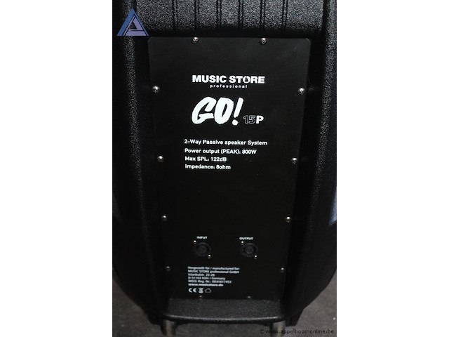 Luidspreker, music store professional, go! 15p, 2-way passive, 800w, 8ohm, werking niet gekend - afbeelding 3 van  4