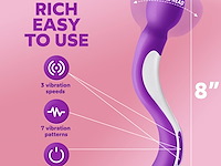Lulu 8 vibration massager paars - afbeelding 2 van  4