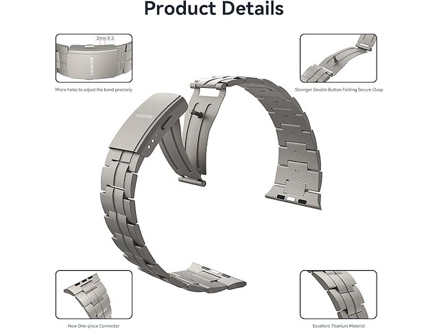 Lululook horlogebandje compatibel met apple watch - afbeelding 2 van  4