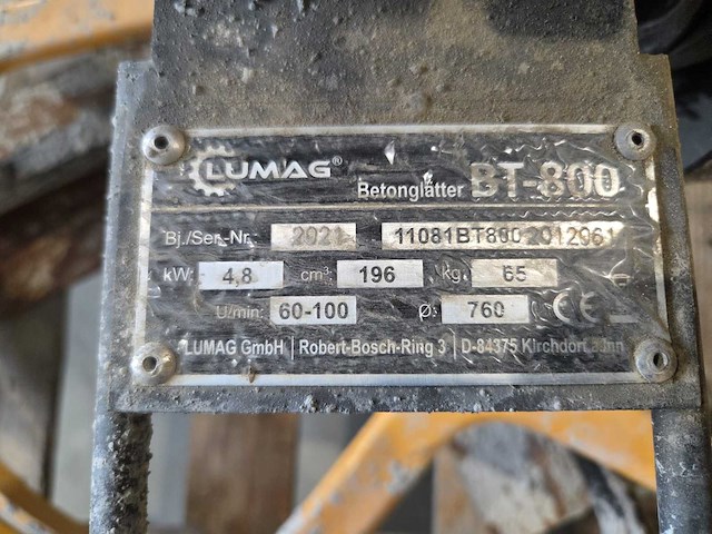 Lumag - 2021 - bt-800 - cementvlinder - afbeelding 2 van  4