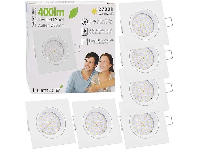 Lumare led inbouwspot (9 stuks) - afbeelding 1 van  1