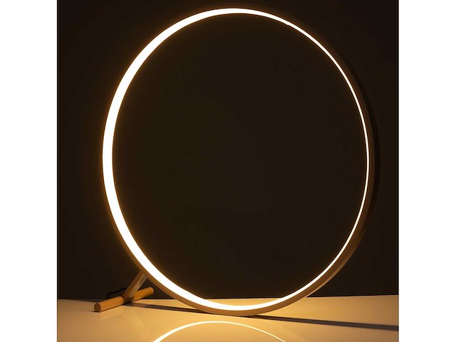 Lumida looks led-vloerlamp, ringontwerp, groot formaat, afstandsbediening, hoogte 80 cm - afbeelding 1 van  6