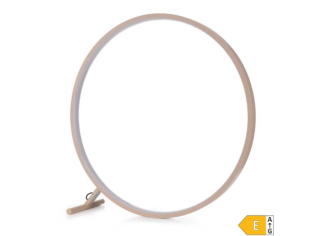 Lumida looks led-vloerlamp, ringontwerp, groot formaat, afstandsbediening, hoogte 80 cm - afbeelding 2 van  6