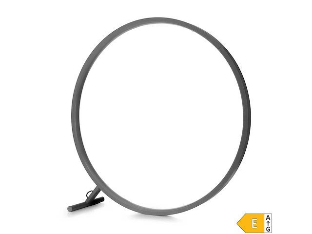 Lumida looks led-vloerlamp, ringontwerp, groot formaat, afstandsbediening, hoogte 80 cm - afbeelding 1 van  3