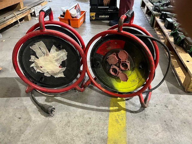 Lumx verlengkabel op haspel (2x) - afbeelding 1 van  3