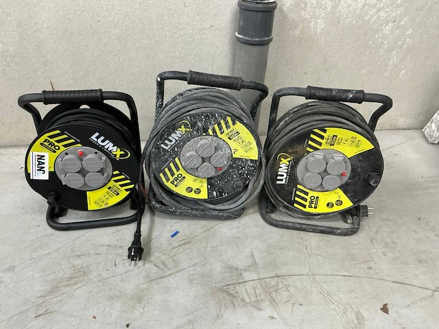 Lumx verlengkabelhaspels en -snoer (3x) - afbeelding 1 van  5