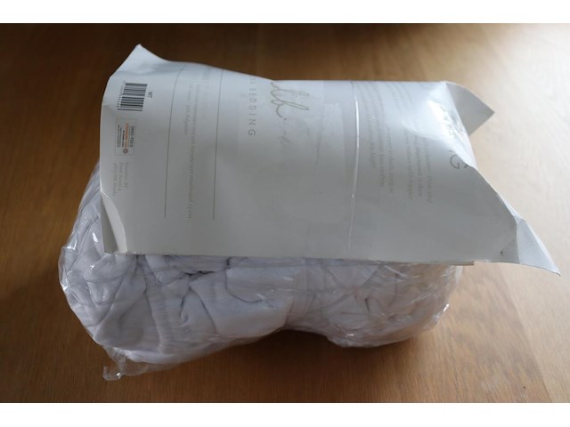 Luna bedding split-topper hoeslaken molton maat : 160x200 - afbeelding 1 van  3
