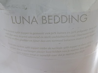 Luna bedding split-topper hoeslaken molton maat : 160x200 - afbeelding 2 van  3
