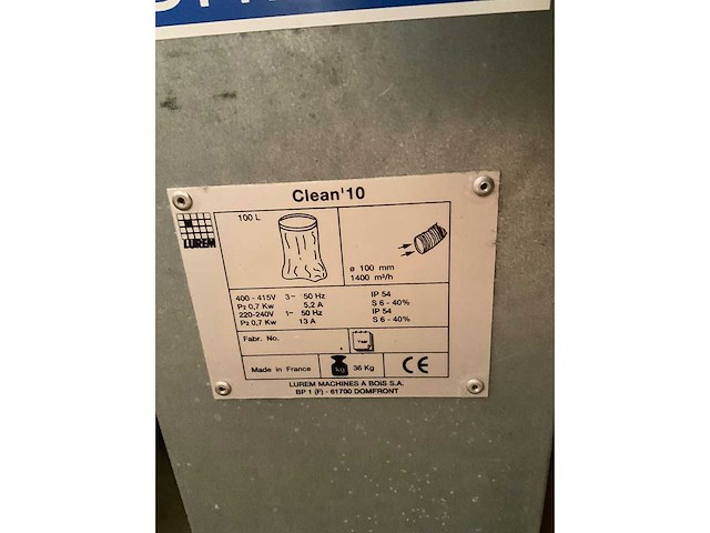 Lurem - filterafzuiginstallatie - afbeelding 3 van  3