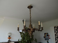 Luster 6 lichtpunten, olielamp - afbeelding 1 van  7