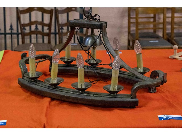 Luster hout- en ijzerwerk - afbeelding 1 van  3