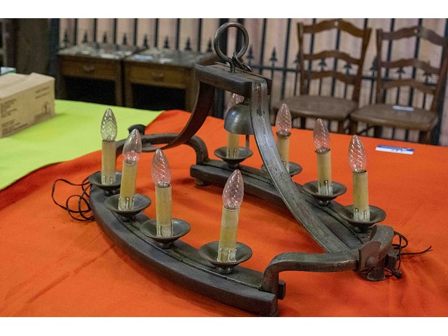 Luster hout- en ijzerwerk - afbeelding 2 van  3