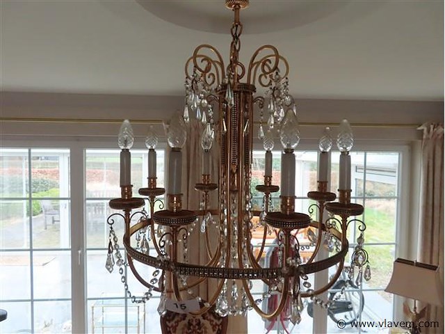 Luster met kristallen - afbeelding 3 van  3