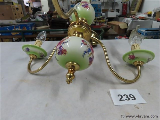 Lustertje porselein 3 lichtpunten - afbeelding 2 van  3