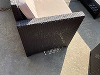 Luxe 5-delige wicker loungeset voor tuin/terras – inclusief kussens & salontafel - afbeelding 13 van  15