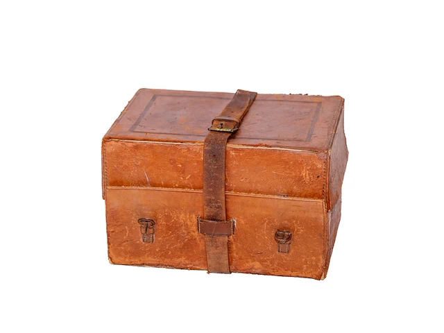 Luxe antieke edelhouten toiletkist / necessaire... - afbeelding 5 van  6