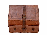 Luxe antieke edelhouten toiletkist / necessaire... - afbeelding 6 van  6
