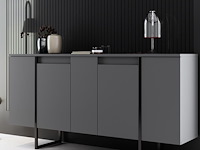 Luxe co console | 100% melamine | antraciet, zwart - afbeelding 1 van  7