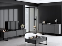 Luxe co console | 100% melamine | antraciet, zwart - afbeelding 2 van  7