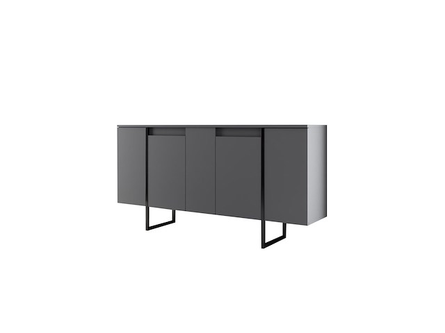 Luxe co console | 100% melamine | antraciet, zwart - afbeelding 5 van  7