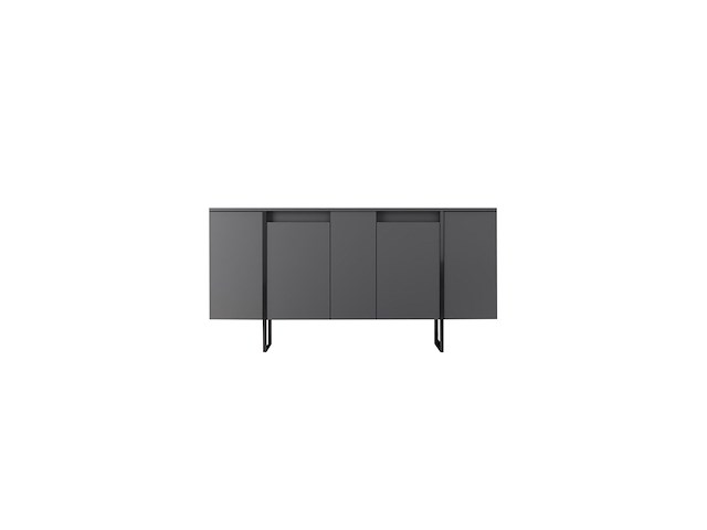 Luxe co console | 100% melamine | antraciet, zwart - afbeelding 7 van  7