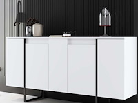 Luxe co console | 100% melamine | wit, zwart - afbeelding 1 van  7