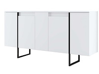 Luxe co console | 100% melamine | wit, zwart - afbeelding 6 van  7