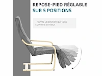 Luxe comfort- en ontspanningsfauteuil met verstelbare voetensteun en afneembare hoes - afbeelding 4 van  4