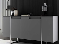 Luxe console | 100% melamine | antraciet, zilver - afbeelding 1 van  7
