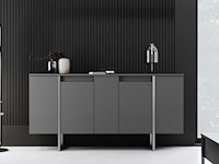 Luxe console | 100% melamine | antraciet, zilver - afbeelding 2 van  7