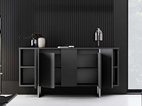 Luxe console | 100% melamine | antraciet, zilver - afbeelding 4 van  7
