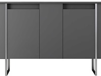 Luxe console | 100% melamine | antraciet, zilver - afbeelding 5 van  7