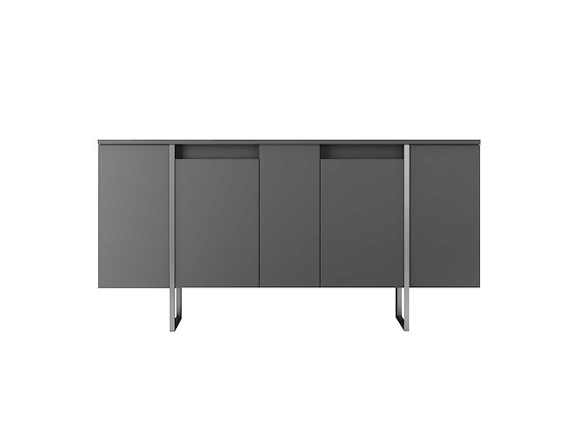 Luxe console | 100% melamine | antraciet, zilver - afbeelding 6 van  7